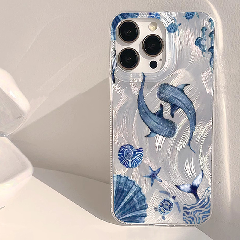 Samsung Galaxy A55 - Ozean-Tiermotiv Wal Schildkröte Trendige Handyhülle für