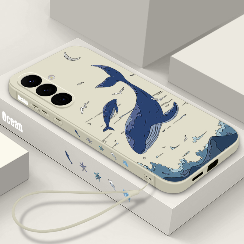 Samsung Galaxy A55 - Whales Handyhülle für Samsung Galaxy S26