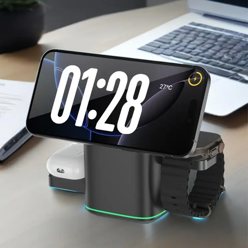 3-in-1 Kabellose Ladestation f – Apple Iphone 15 Pro Max Bewertung und Preis