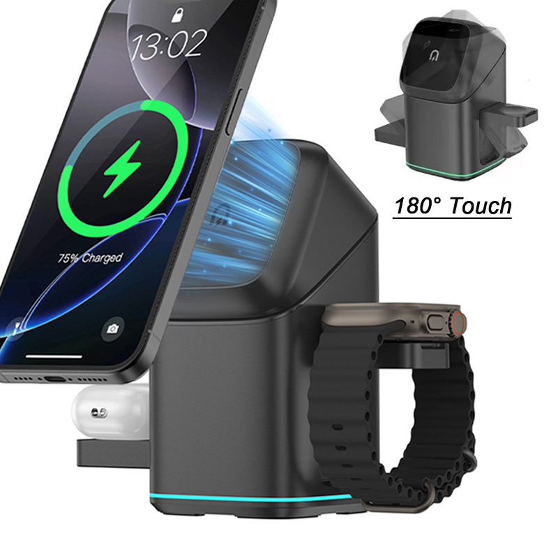 3-in-1 Kabellose Ladestation f – Apple Iphone 15 Pro Max Bewertung und Preis
